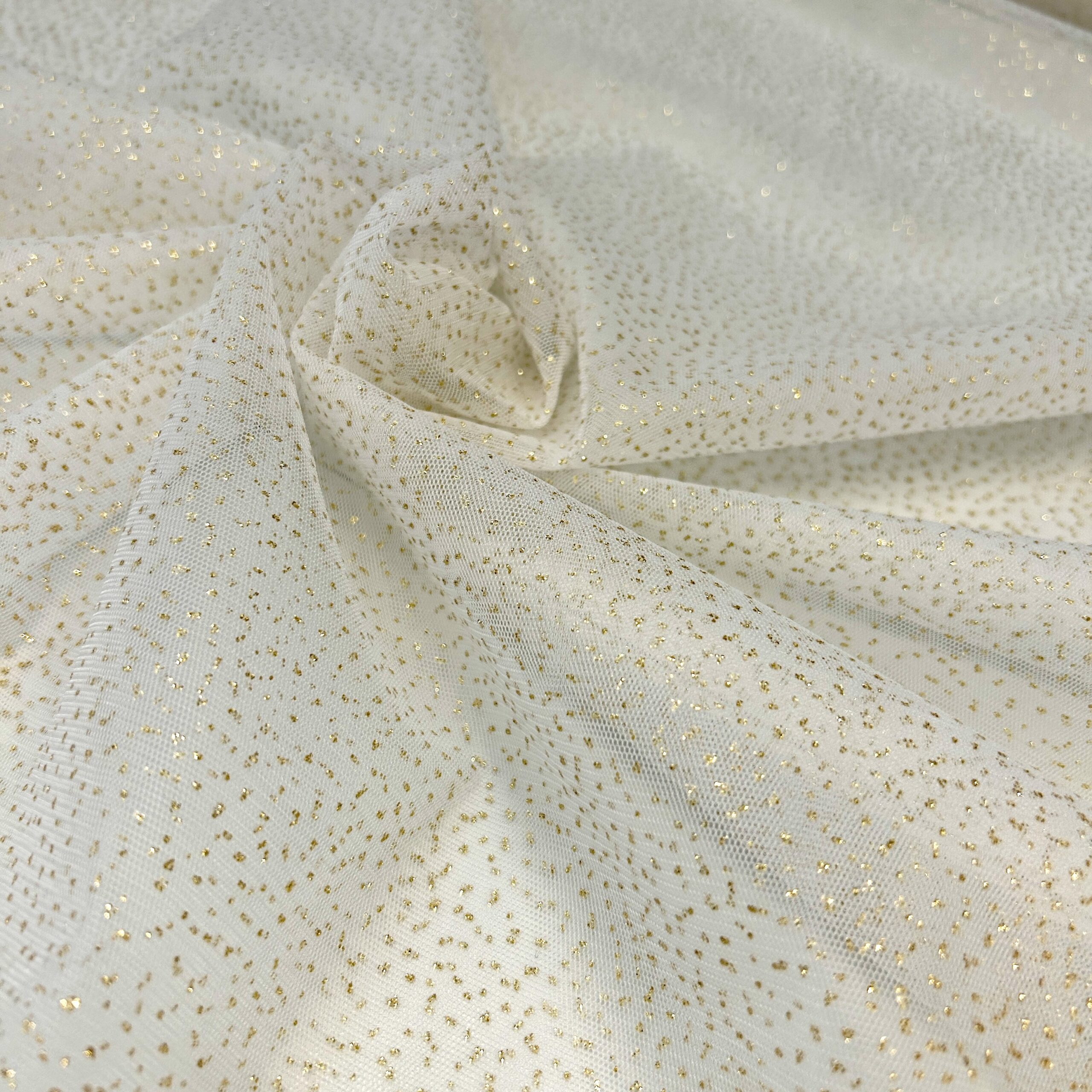 Tulle glitterato a pois - immagine 2