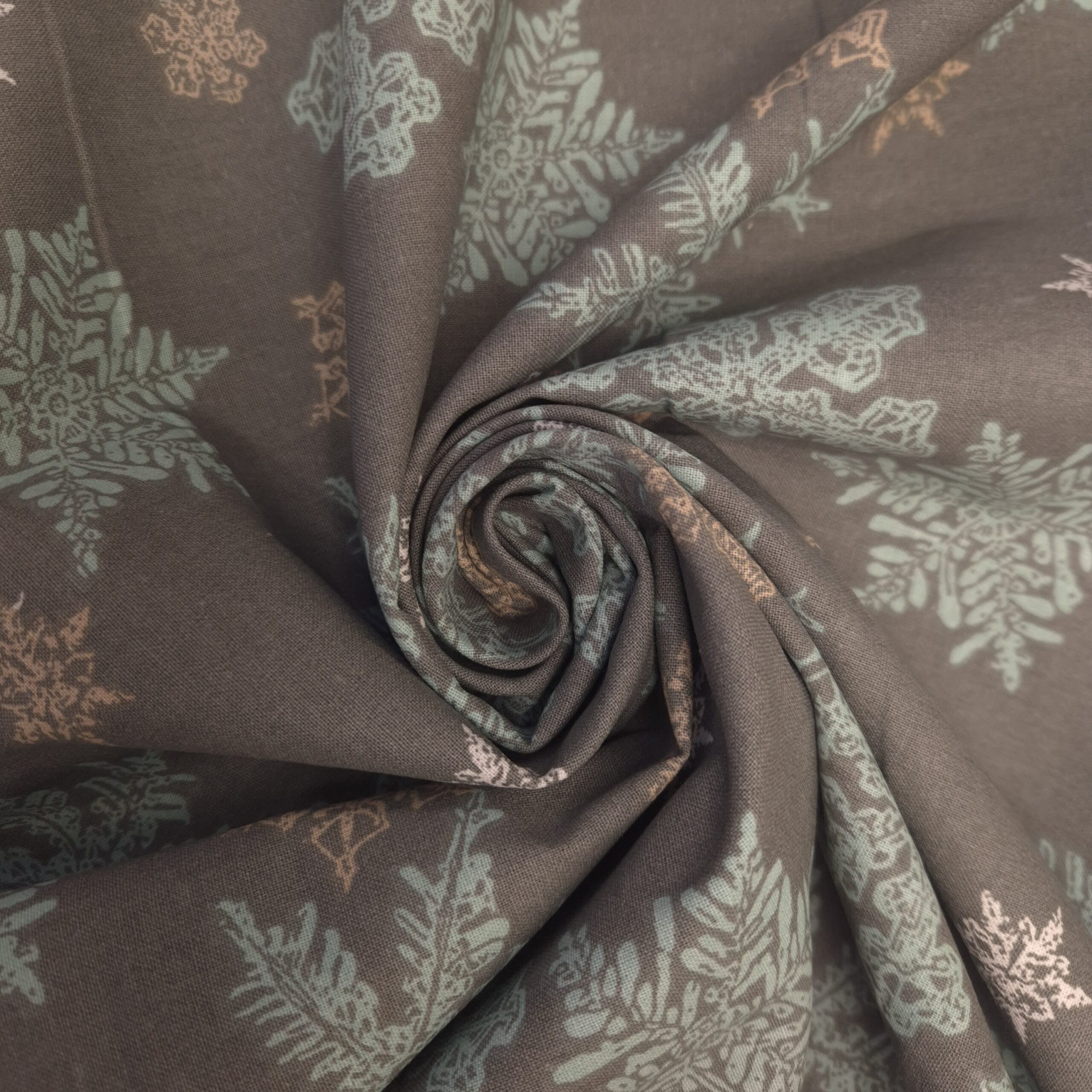 Cristaux de glace gris