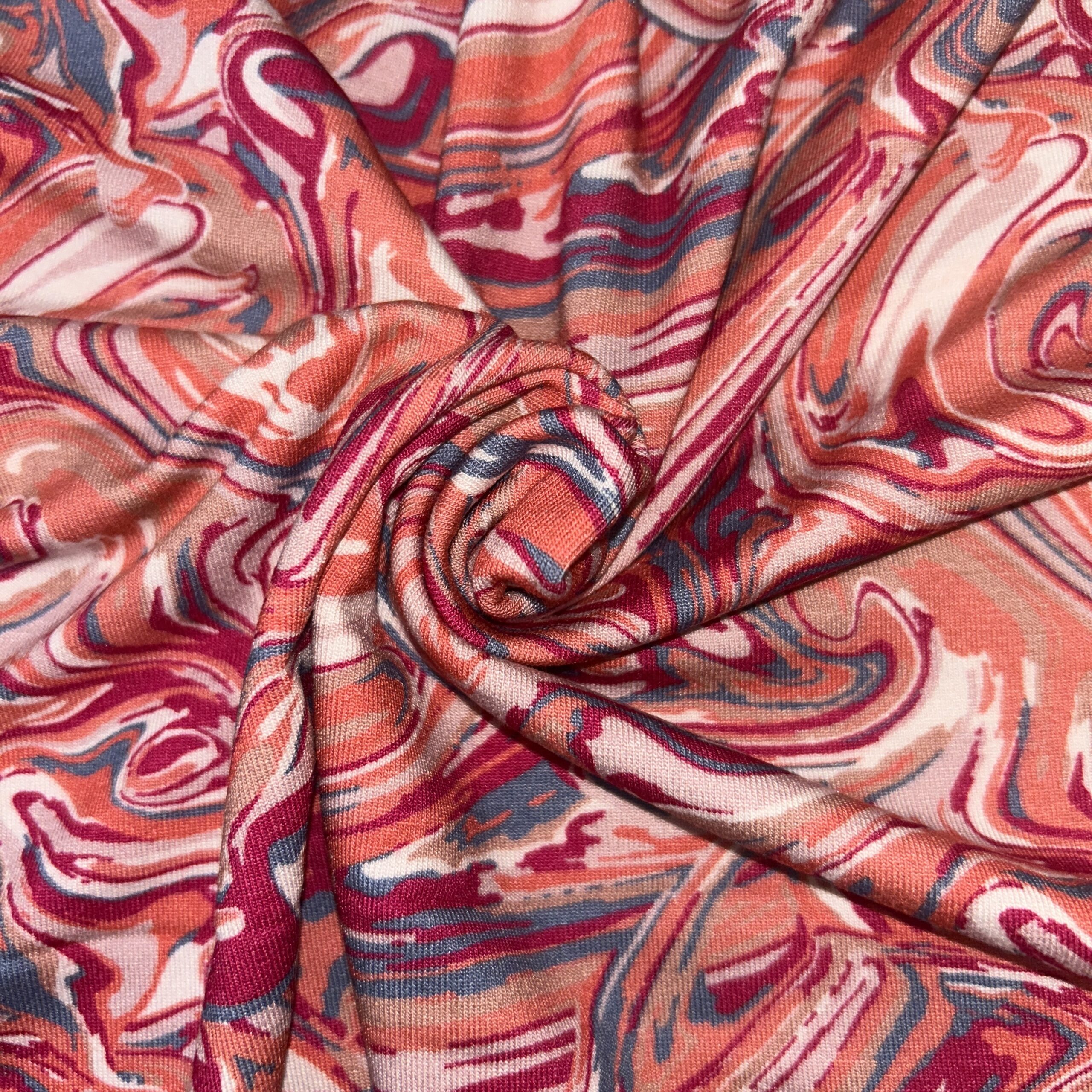Viscose Jersey Print Swirl