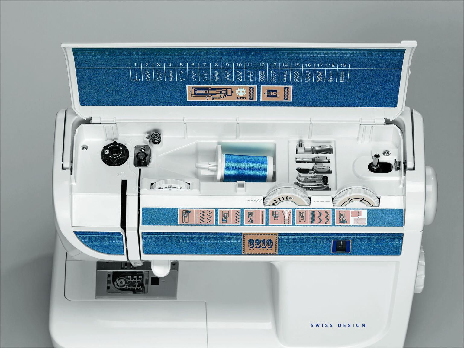 ELNA mechanische Nähmaschine 3210 designed for jeans – Bild 9