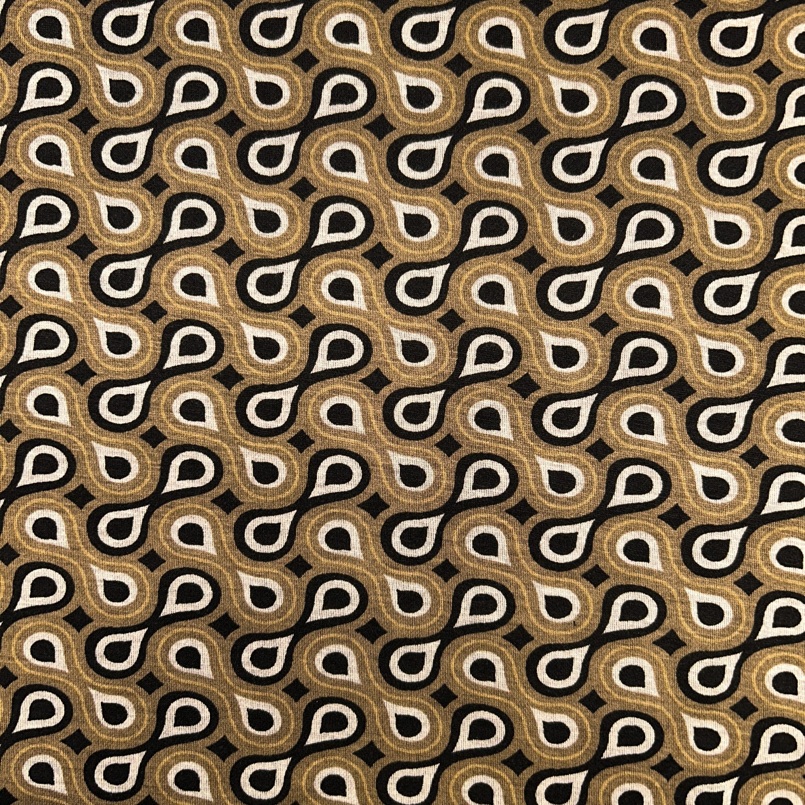 Polyester-Viscose Jersey Print Abstract taupe gris