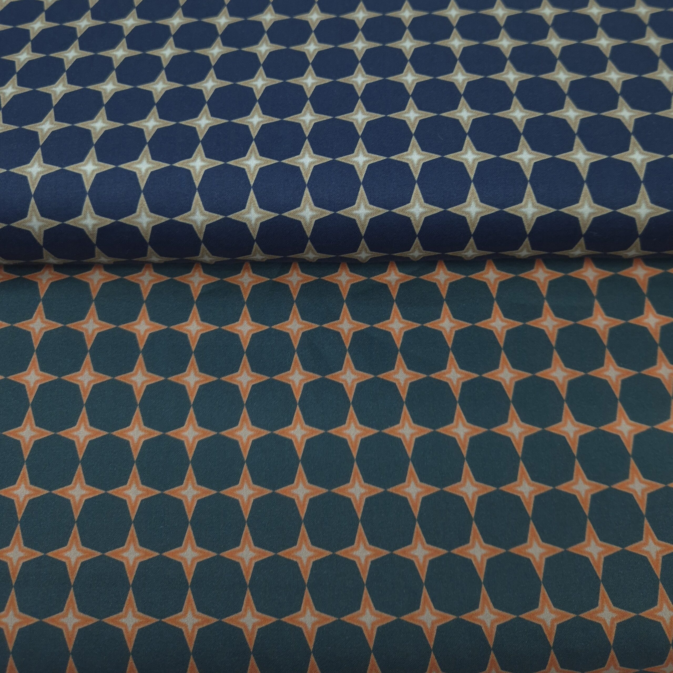 Stelle in raso di cotone fine