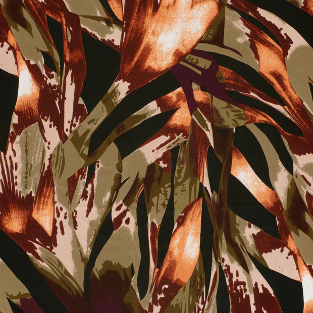 Polyestersatin Flowers multi