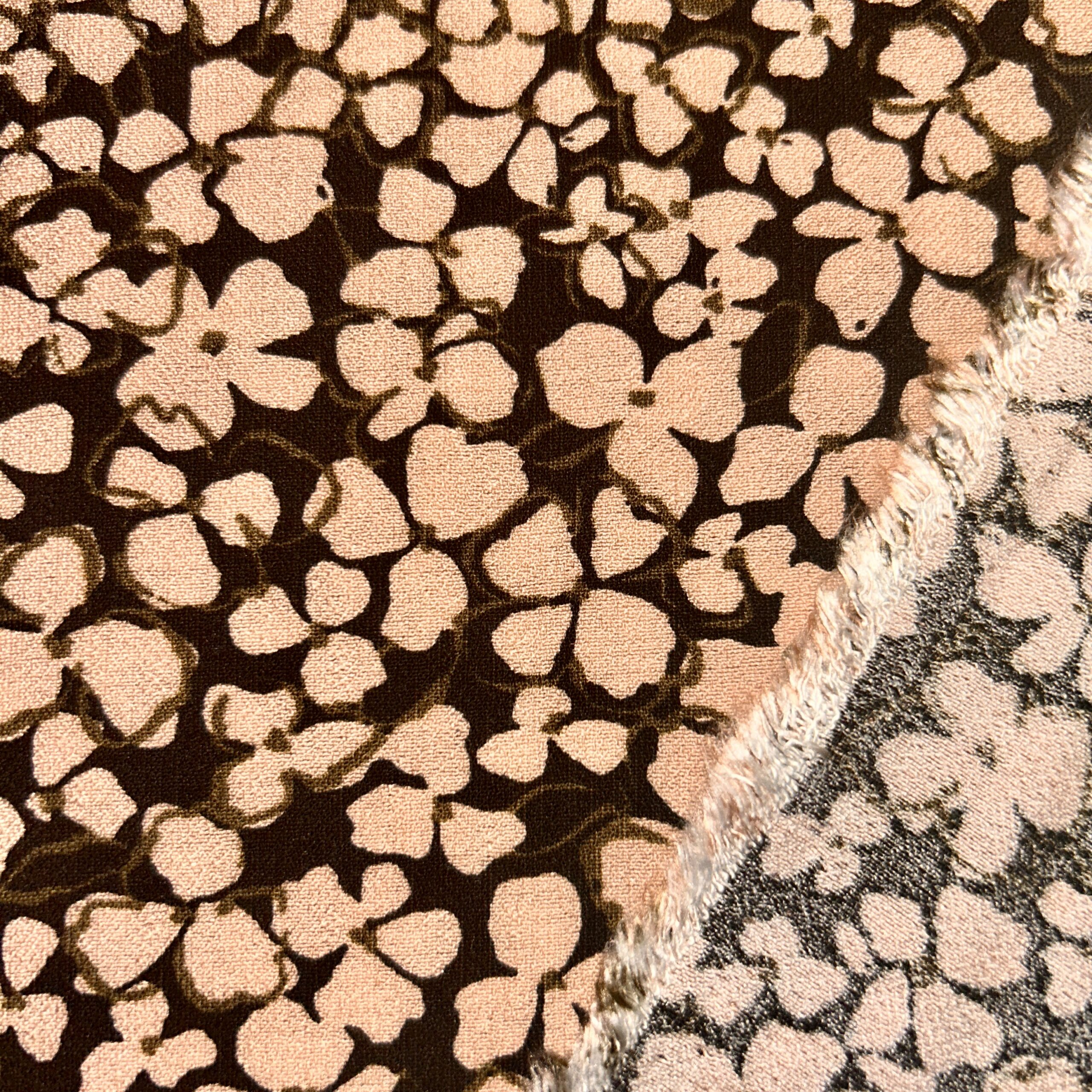 Crepe di viscosa a fiori piccoli - immagine 3