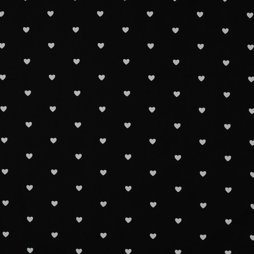 Popeline di cotone / Cuori