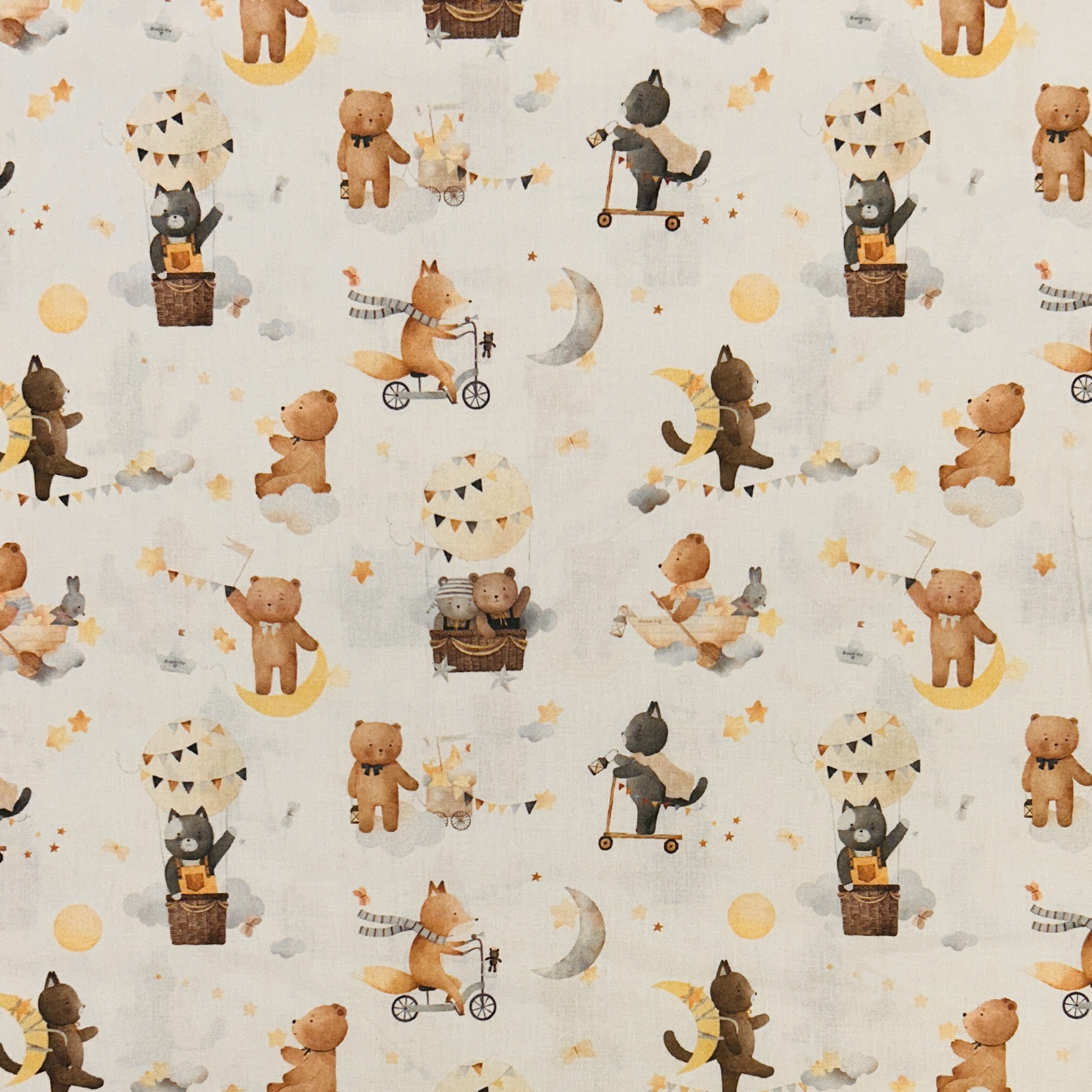 Tessuto di cotone Skybear