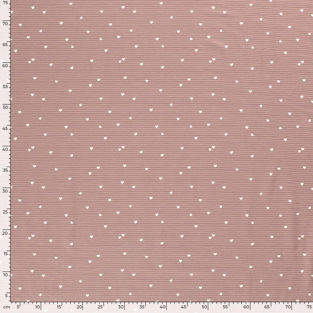 Baumwoll-Jersey Hearts klein – Bild 2