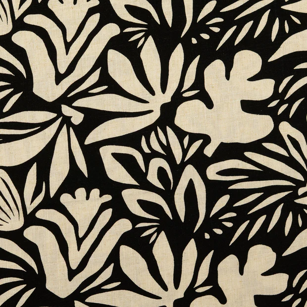 Viskose-Leinen-Mix Graphic Floral – Bild 3