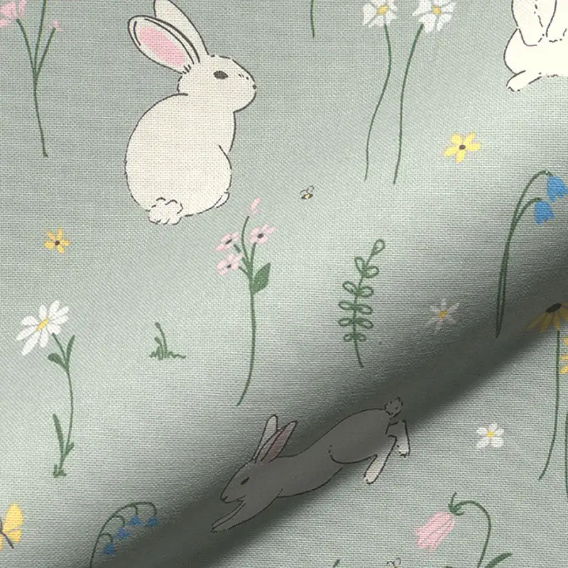 Half Panama Premium / Cute Rabbit Garden