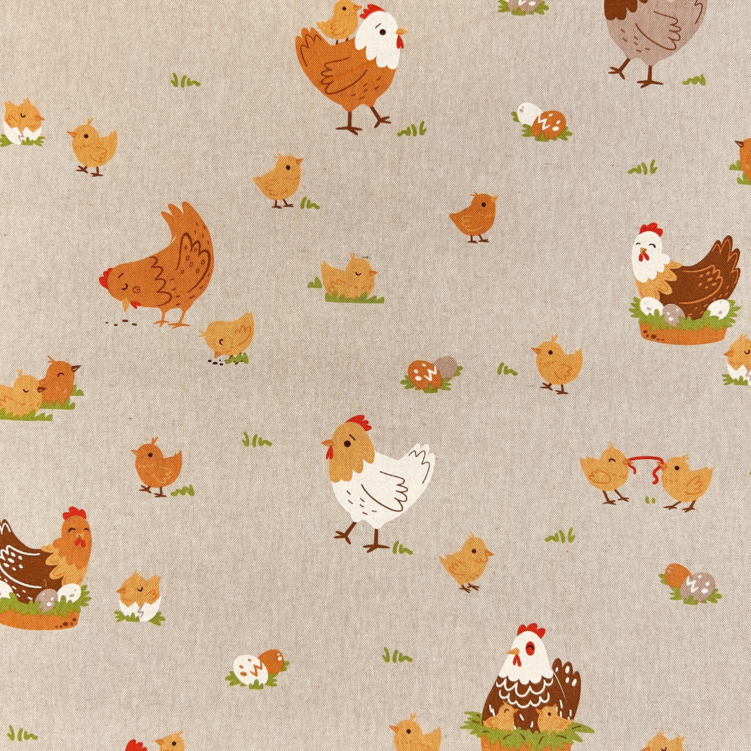 Linenlook Print Premium / Nid de la famille Chicken