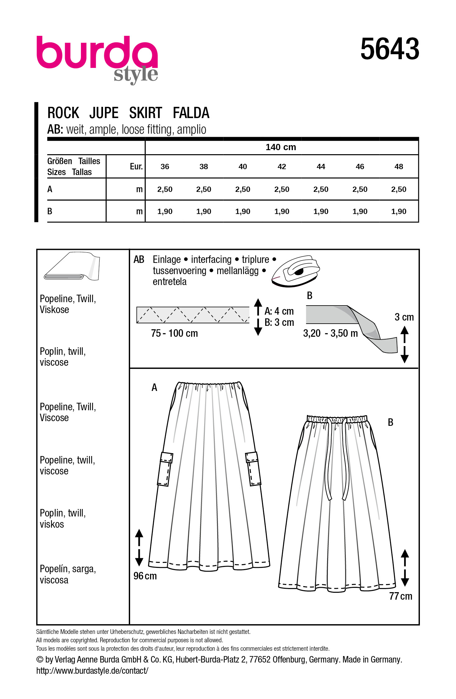Burda Schnittmuster, Rock – Bild 2