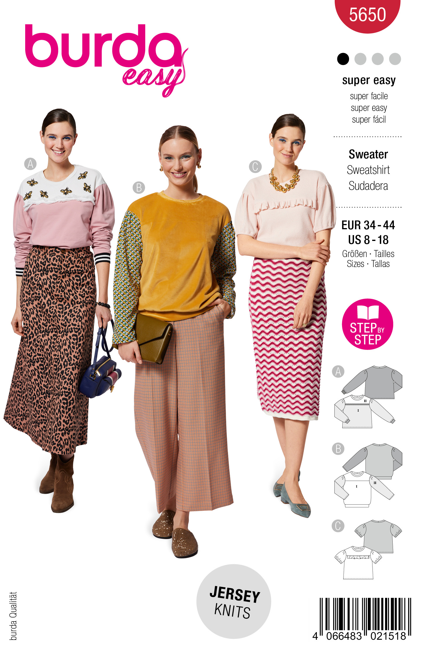 Burda Schnittmuster-Sweatshirt