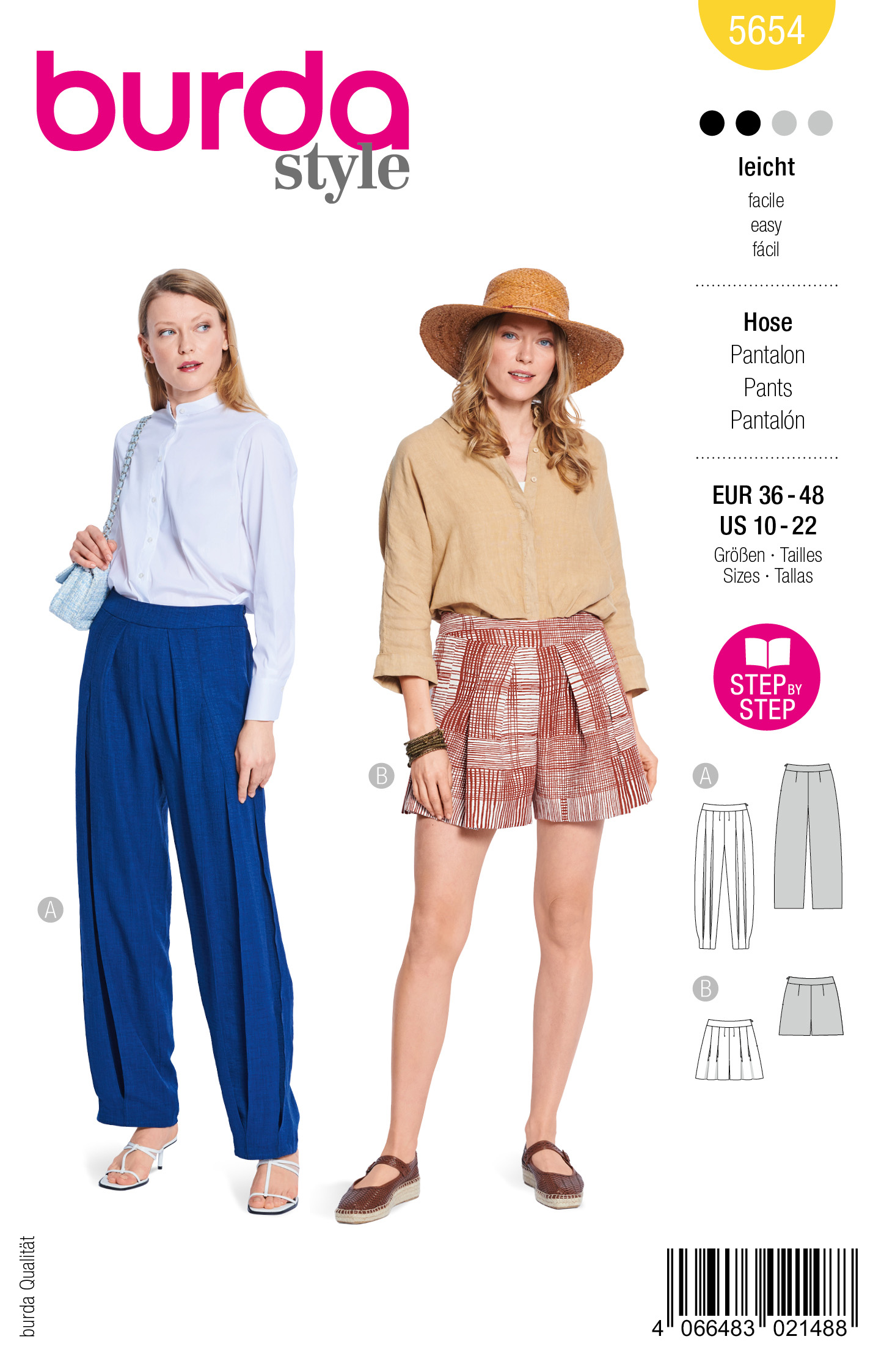 Burda Schnittmuster, Hose