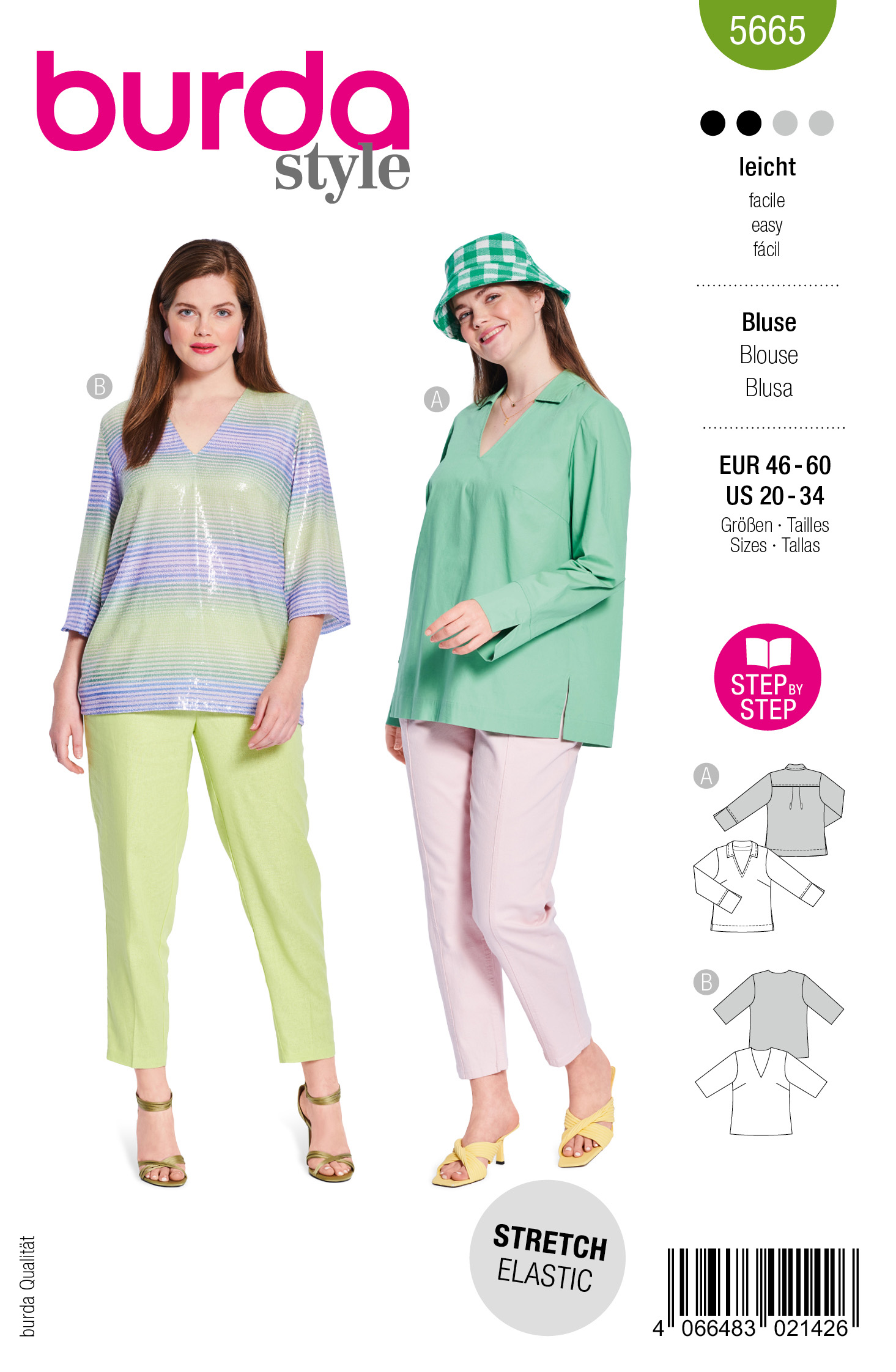 Burda Schnittmuster, Bluse