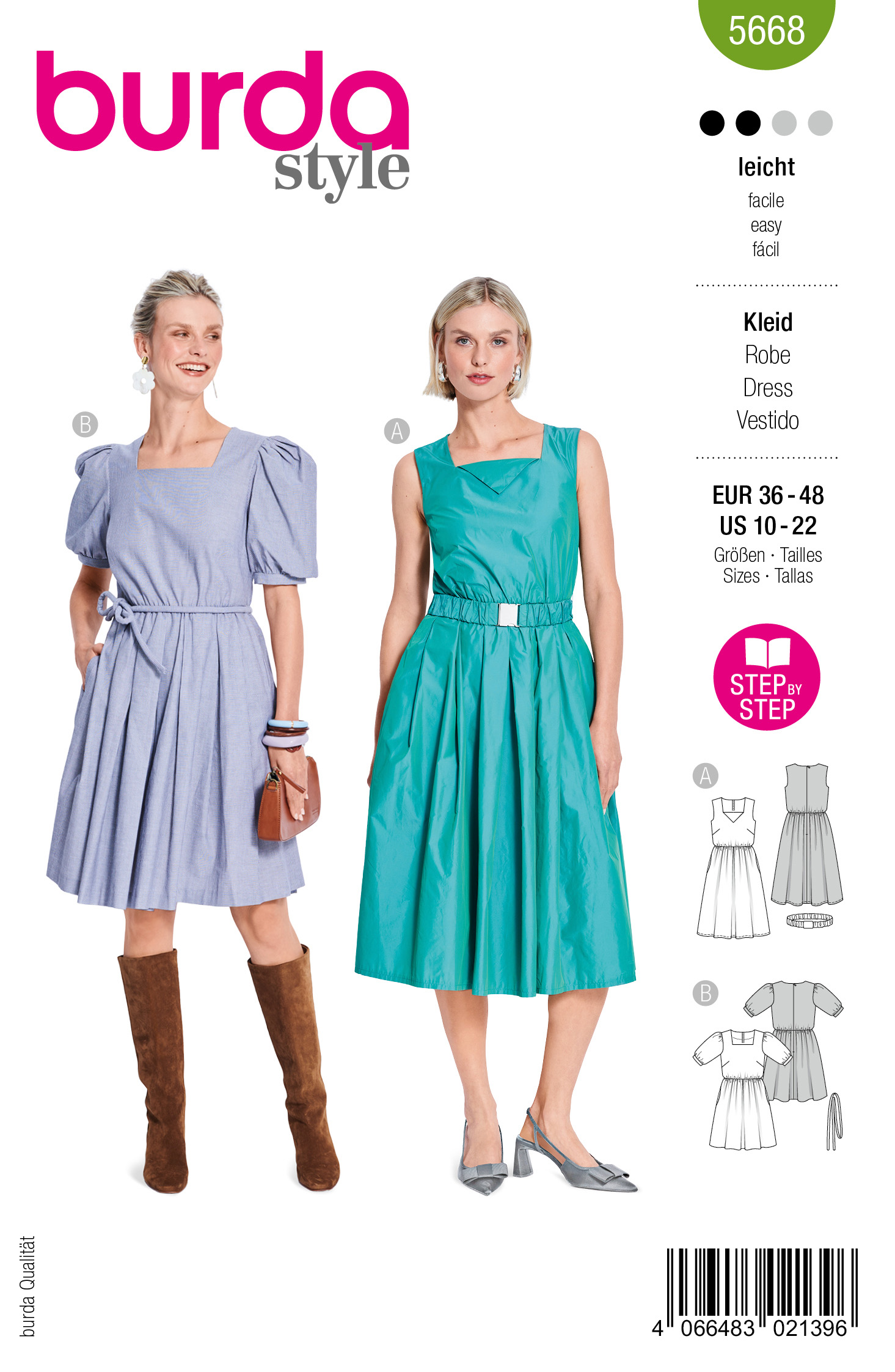 Burda Schnittmuster, Kleid