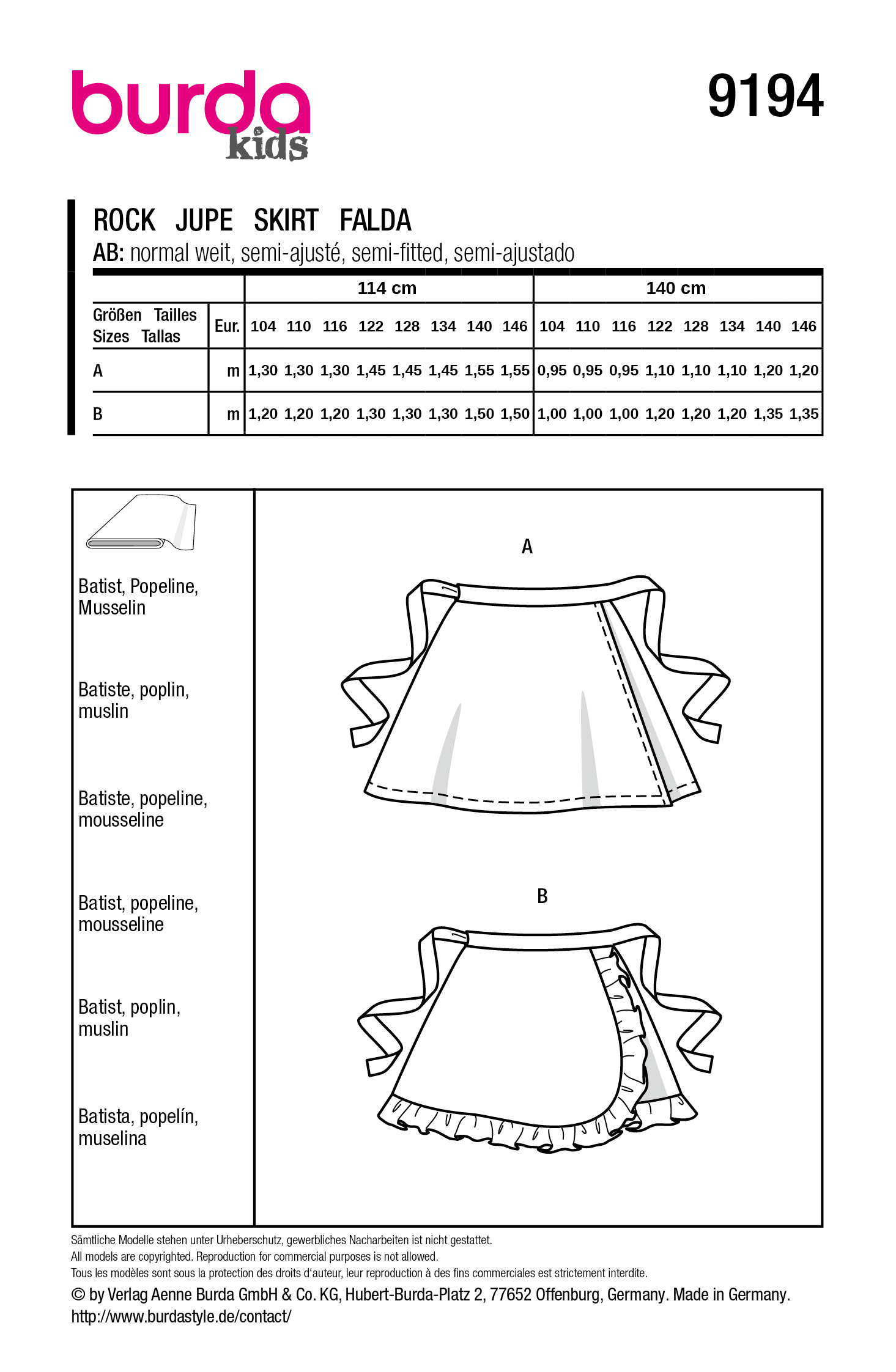 Patrons Burda, jupe – Image 2