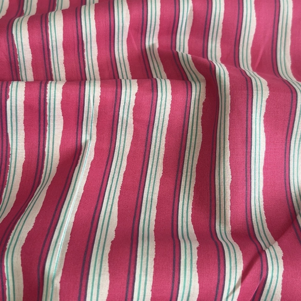 ENJOY Baumwoll-Print Fuchsia Stripes