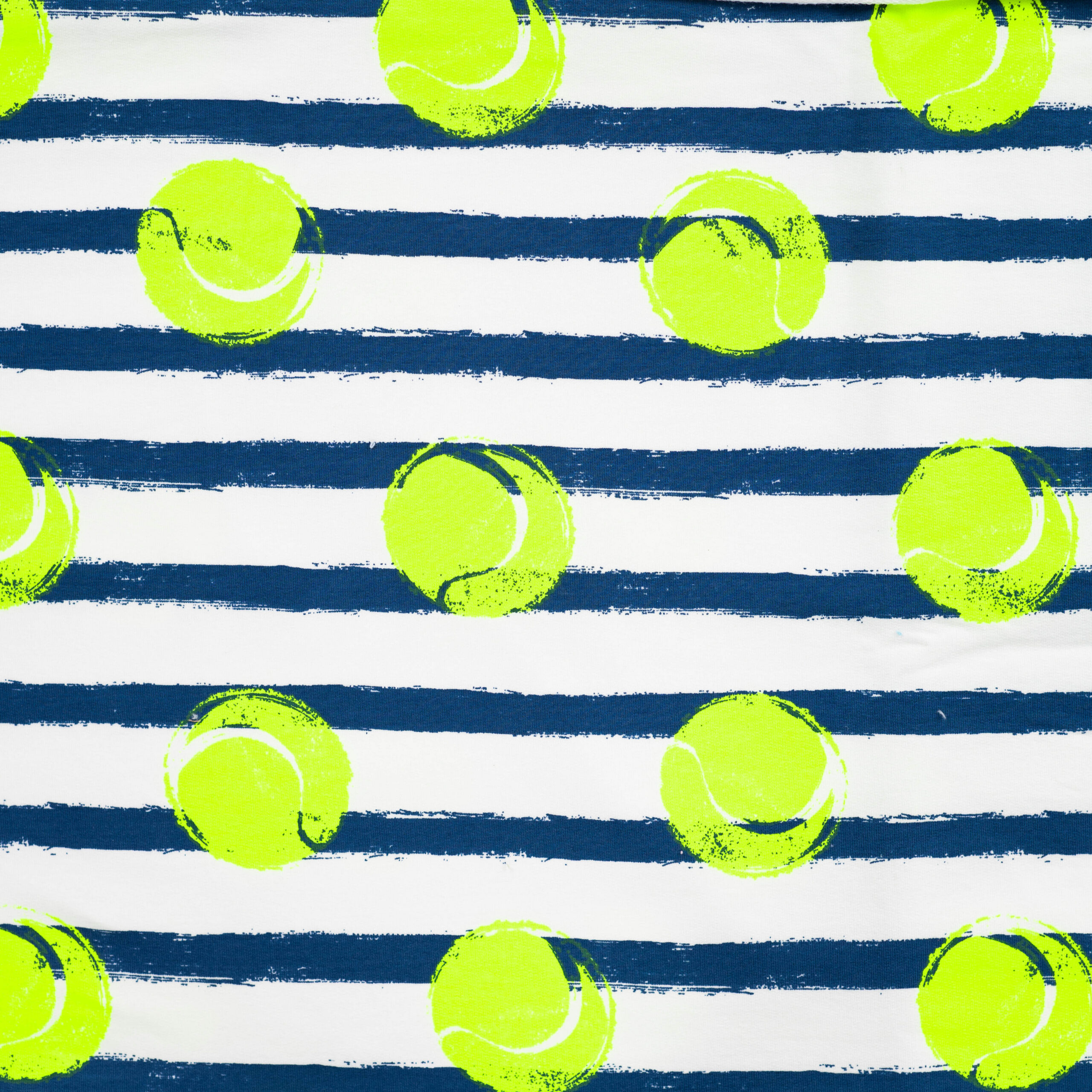QJUTIE French Terry - Strisce da tennis neon