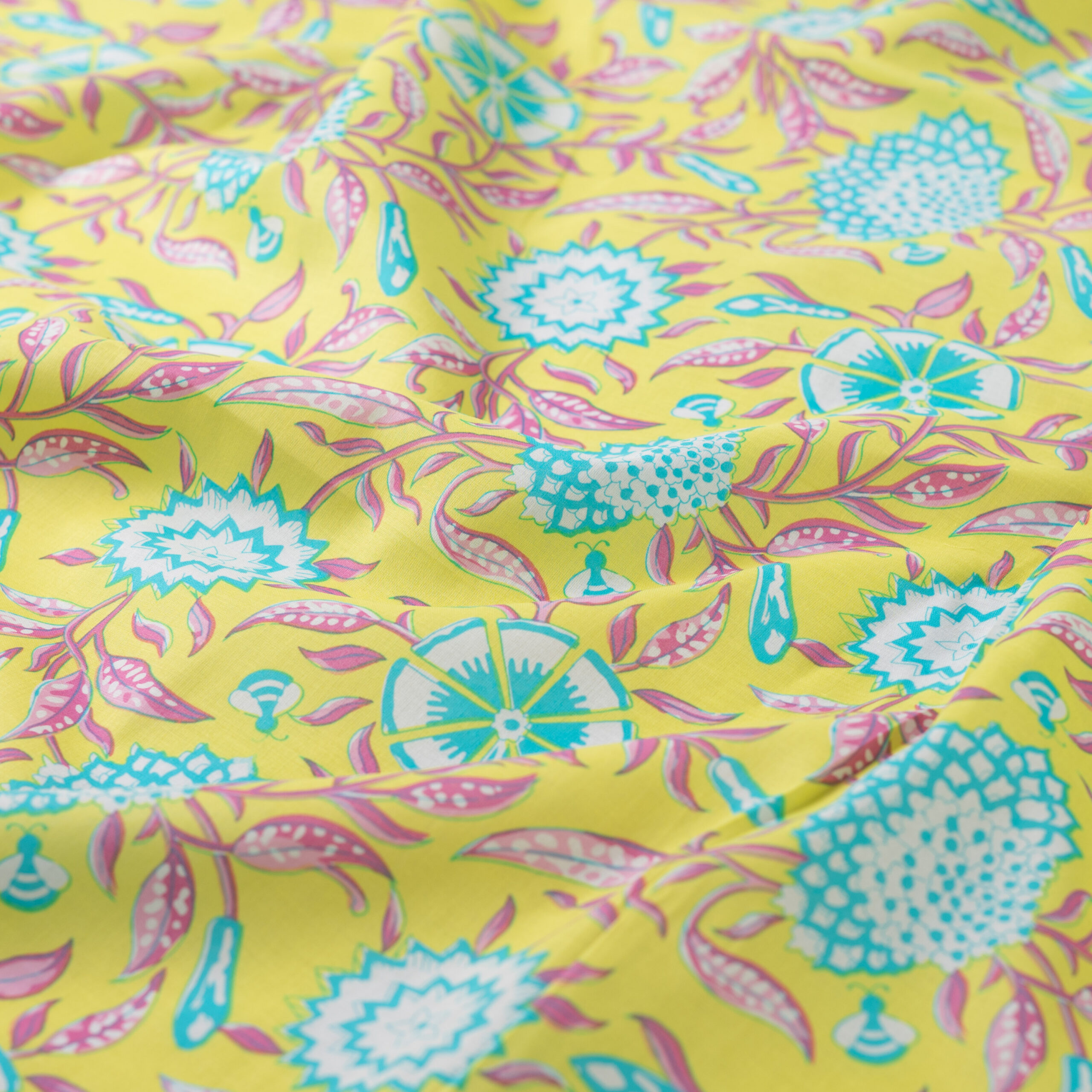 ENJOY Baumwoll-Print Yellow Flower