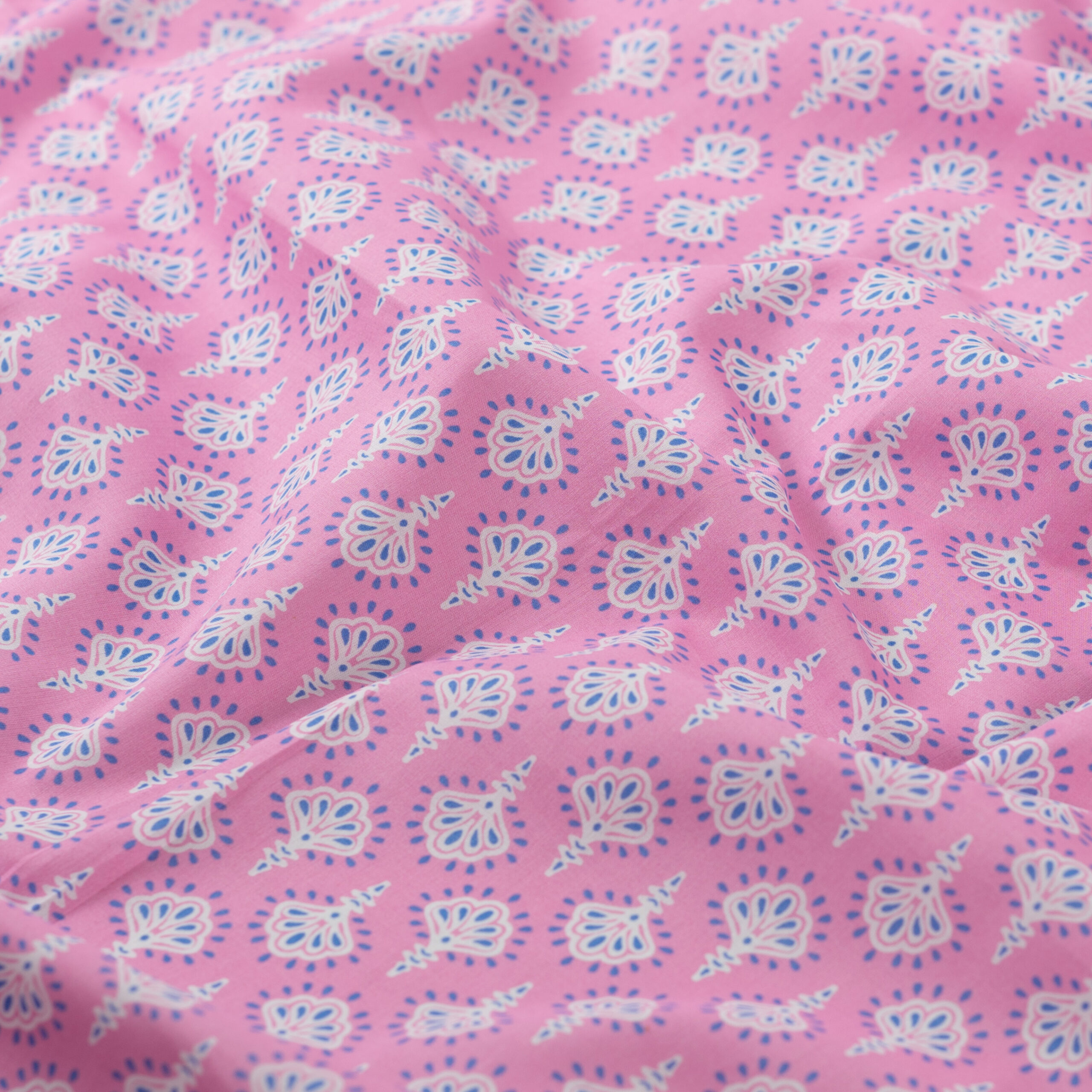 ENJOY Baumwoll-Print Abstrakt Pink