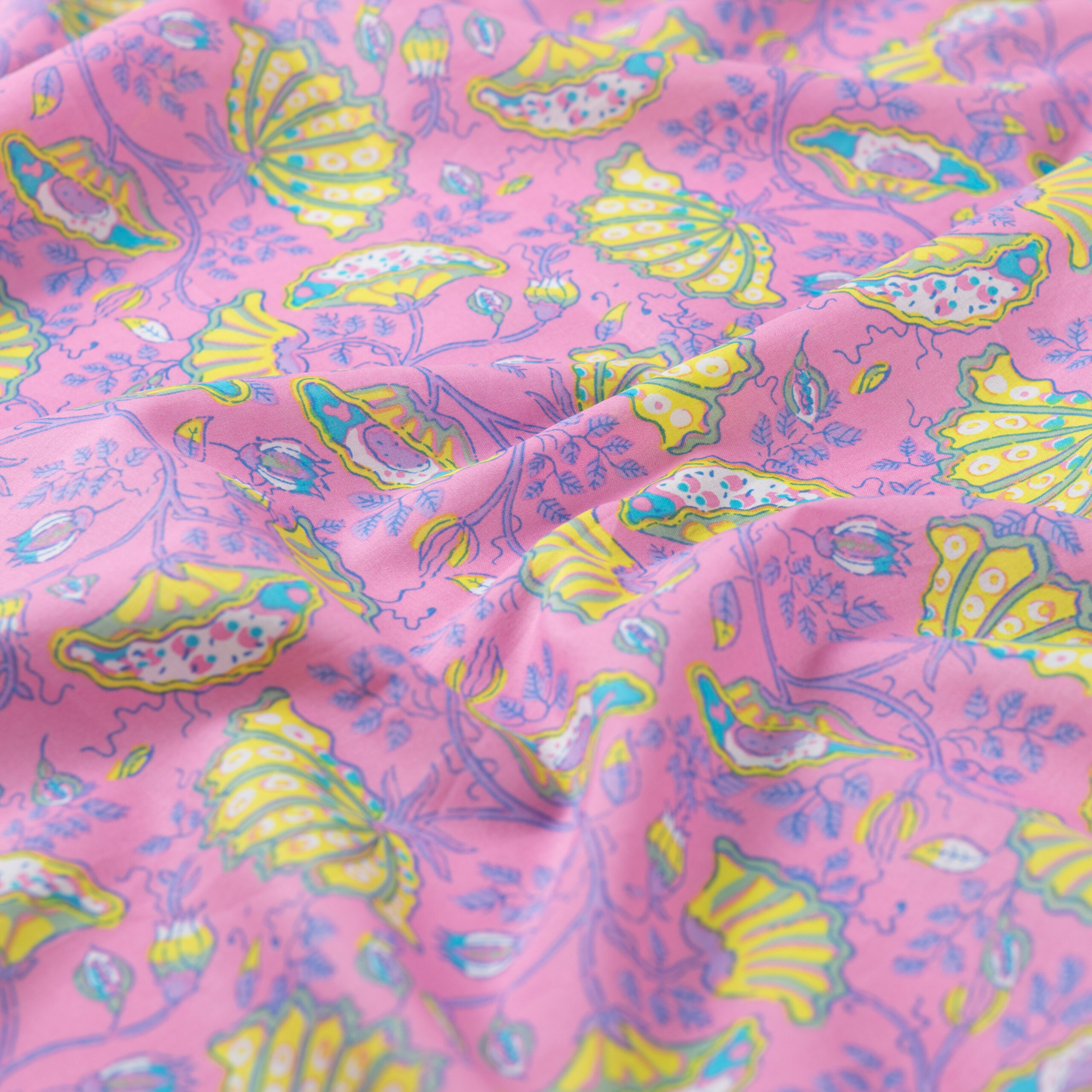 ENJOY Baumwoll-Print Pink Flower