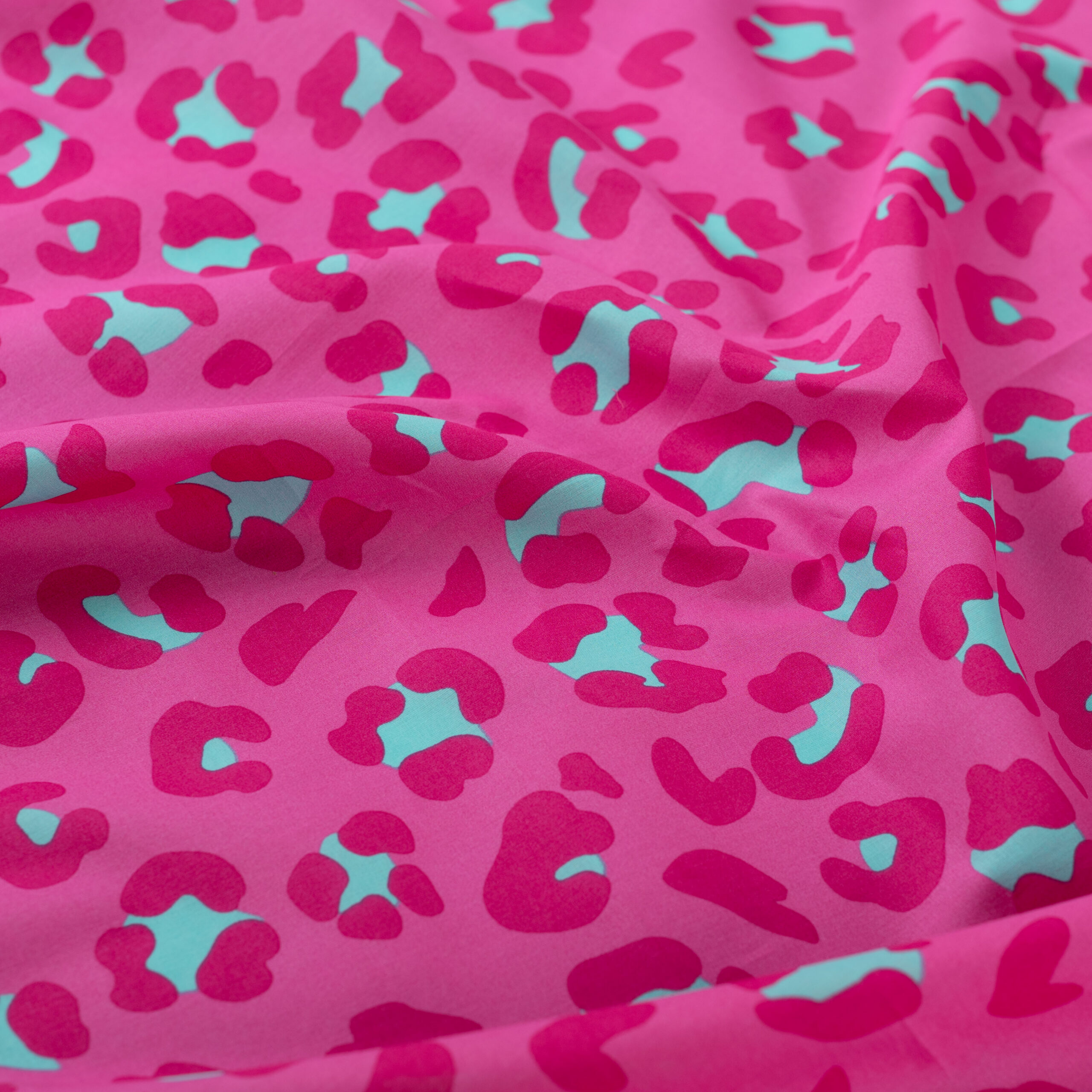 ENJOY Baumwoll-Print Fuchsia Leopard