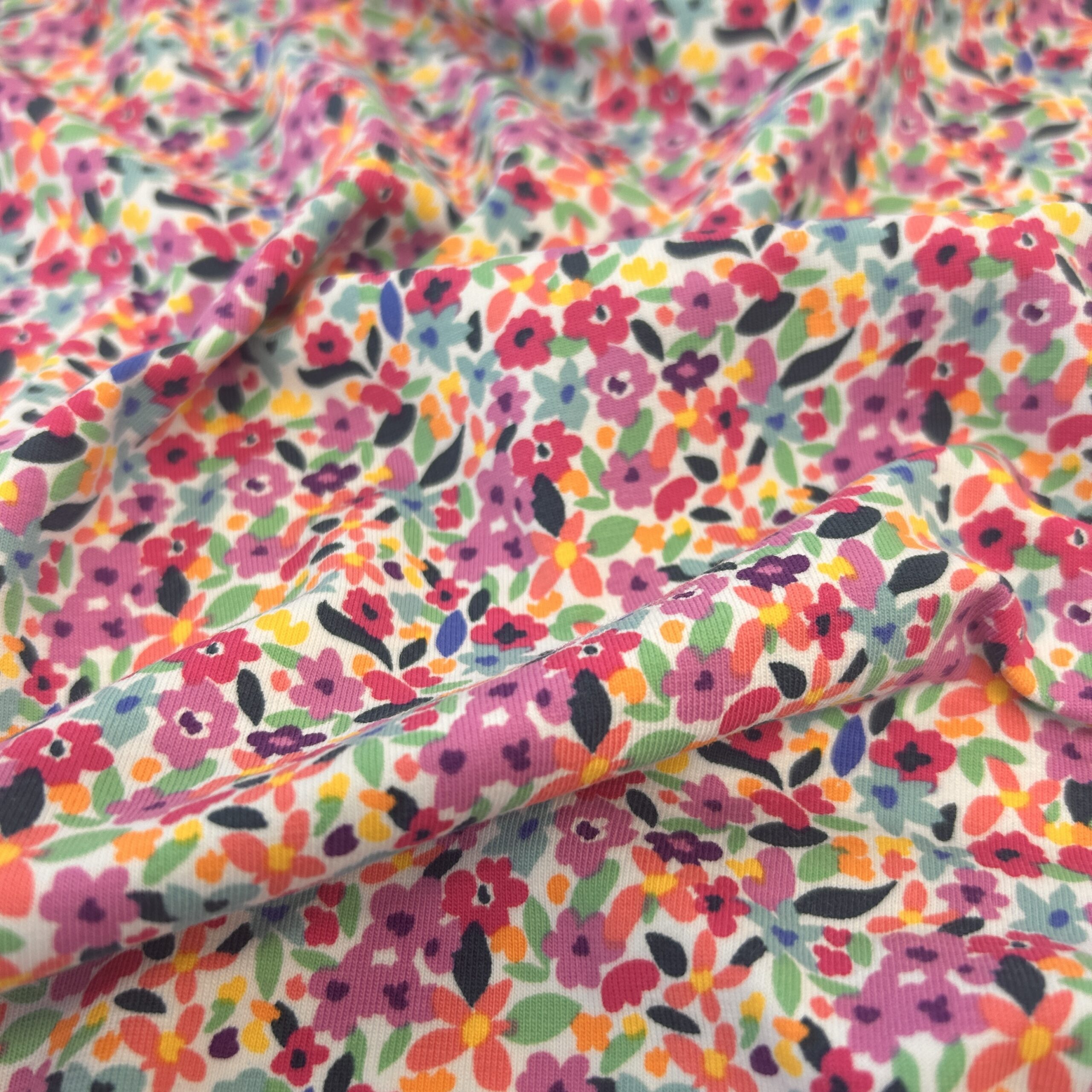 Jersey en coton de première qualité "Liberty Look Flowers