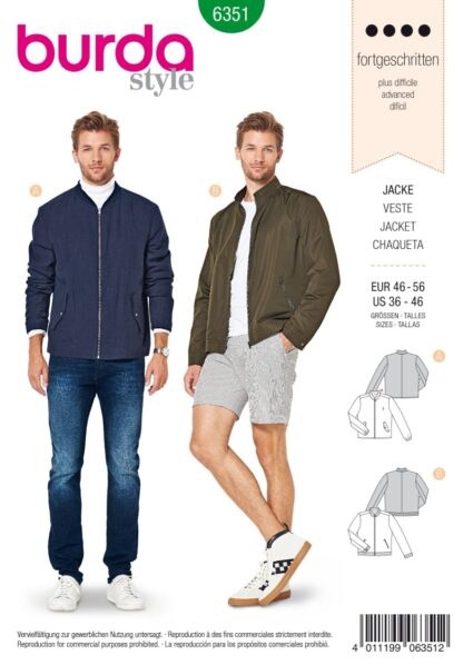 Burda Schnittmuster, Jacke