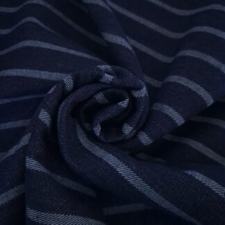 Denim Jacquard navy Rayures