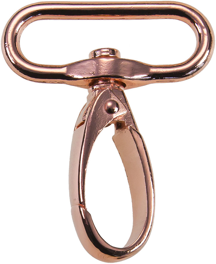 Mousqueton 40mm or rose