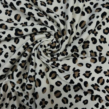 Tissu sweat Animal Skin – Beige